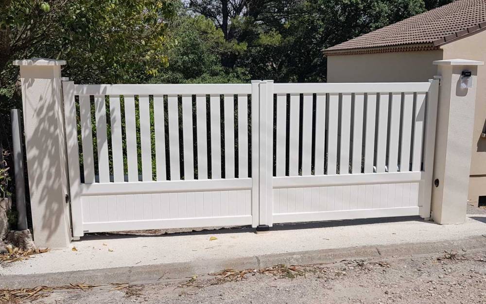 Portail KOSTUM aluminium ARGOAT blanc-min